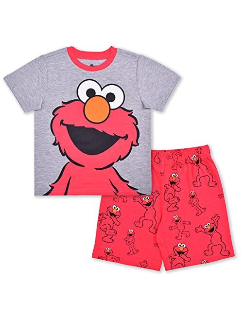 Sesame Street Boy's 2-Piece Cookie Monster/Elmo Tee Shirt and Short Set