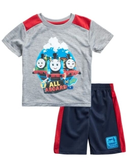 Nickelodeon Boys Shorts Set - T-Shirt and Shorts: Ninja Turtles, Blaze, SpongeBob, Thomas (2T-7)