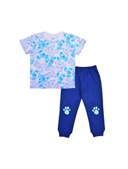 Nickelodeon Blues Clues Boys T-Shirt and Jogger Pants Set for Toddlers Grey/Blue/White