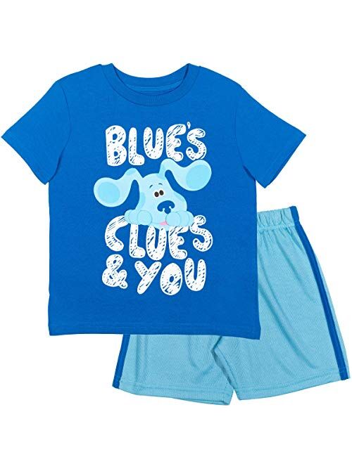 Nickelodeon Blue's Clues Boys Short Sleeve T-Shirt and Mesh Shorts Set