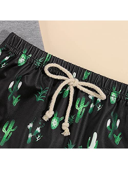 Nie Cuimeiwan Summer Little Boy Clothes Set Beach Style Outfit MAMA'S Boy Sleeveless Vest Top+Coconut tree Shorts Set Suit 2Pcs