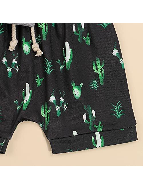 Nie Cuimeiwan Summer Little Boy Clothes Set Beach Style Outfit MAMA'S Boy Sleeveless Vest Top+Coconut tree Shorts Set Suit 2Pcs