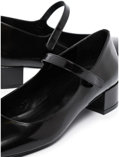 BY FAR Ginny 45mm leather Mary Jane pumps