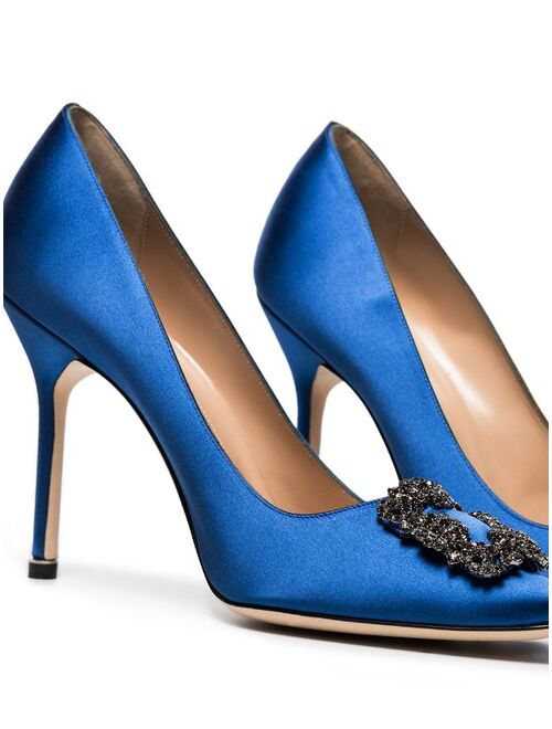 Manolo Blahnik Hangisi 105mm applique pumps