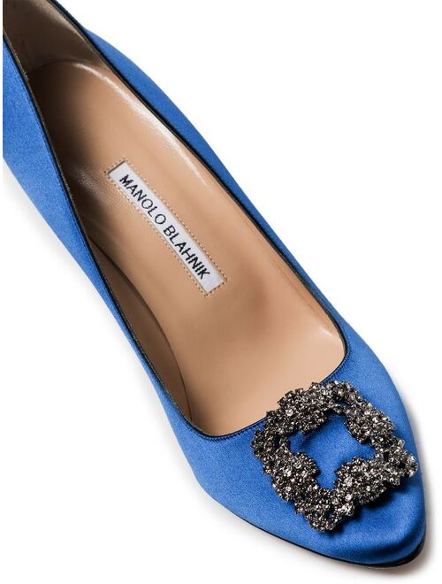 Manolo Blahnik Hangisi 105mm applique pumps