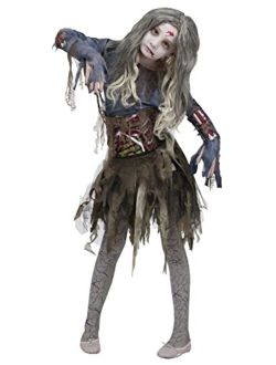 Girls Zombie Halloween Costume