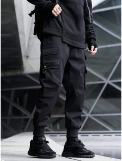 Men Drawstring Cargo Pants