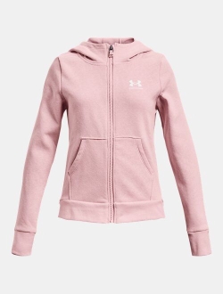 Girls' UA Rival Fleece Full-Zip Hoodie