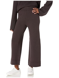 Women's Bernadette Pull-On Loose-Fit Cropped Sweater Pant