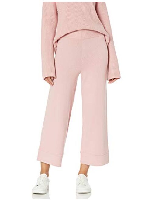 The Drop Women's Bernadette Pull-On Loose-Fit Cropped Sweater Pant