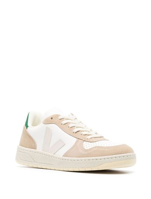 VEJA V-10 panelled lace-up sneakers