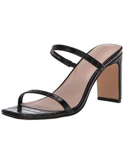 Women's Avery Square Toe Two Strap High Heeled Sandal