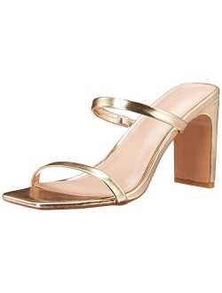 Women's Avery Square Toe Two Strap High Heeled Sandal