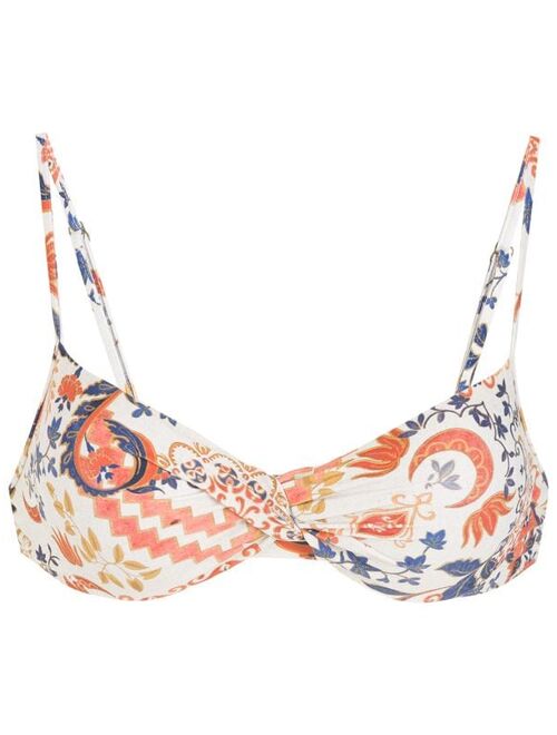 Lygia & Nanny Fiji printed bikini top