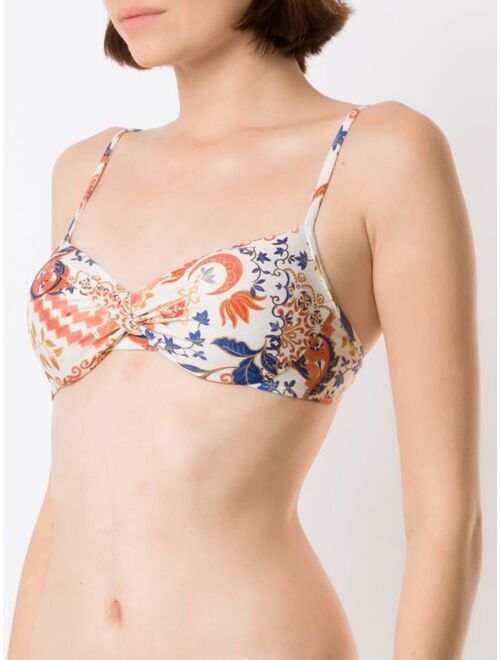 Lygia & Nanny Fiji printed bikini top