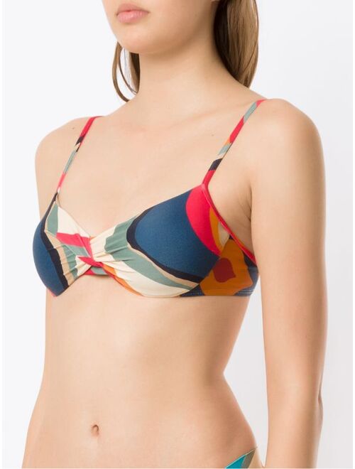 Lygia & Nanny Cassis printed bikini top