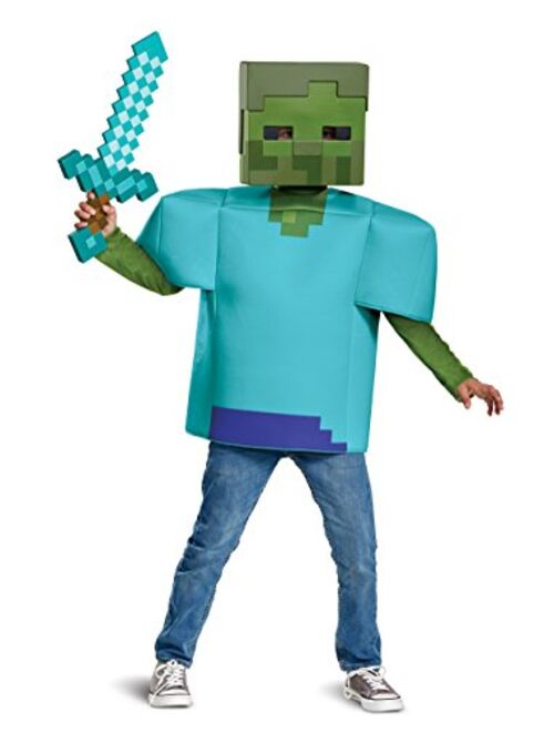 Disguise Minecraft Classic Zombie Halloween Costume for Kids