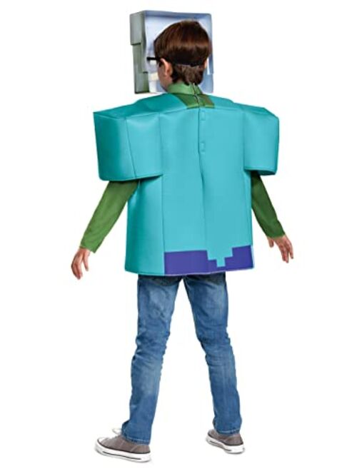 Disguise Minecraft Classic Zombie Halloween Costume for Kids