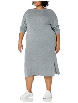 Women's Suki Rib Midi V-Back Sweater Dress