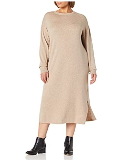 Women's Suki Rib Midi V-Back Sweater Dress