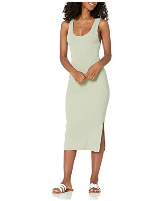 The Drop Women's Yasmin Rib Midi Sweater Tank Dress