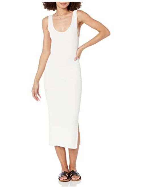 The Drop Women's Yasmin Rib Midi Sweater Tank Dress