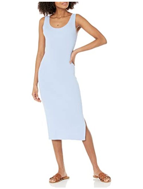 The Drop Women's Yasmin Rib Midi Sweater Tank Dress