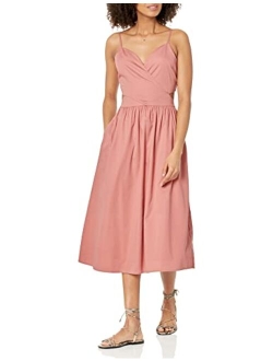 Women's Makenna Strappy Cross Front Smocked Back Midi Dress