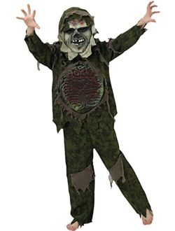 Young Antelope Zombie Costume Monster Cosplay Halloween Kids Role play Dress Up Party