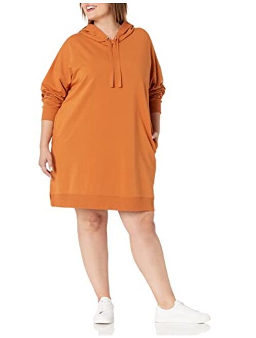 The Drop Women's Iona Long Sleeve Hooded Mini Sweatshirt Dress