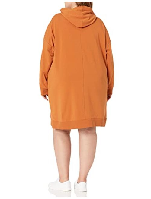 The Drop Women's Iona Long Sleeve Hooded Mini Sweatshirt Dress