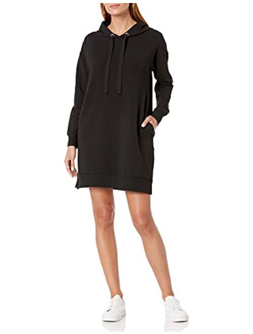 The Drop Women's Iona Long Sleeve Hooded Mini Sweatshirt Dress