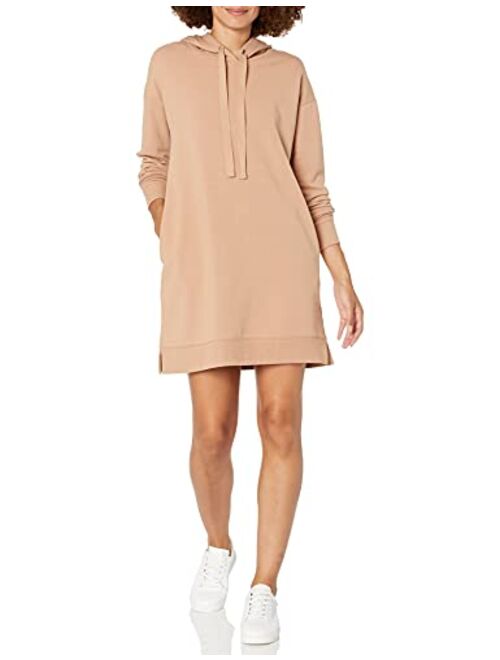 The Drop Women's Iona Long Sleeve Hooded Mini Sweatshirt Dress