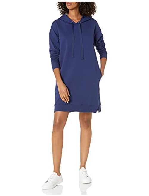 The Drop Women's Iona Long Sleeve Hooded Mini Sweatshirt Dress