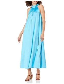 Women's Arlette Silky Stretch Halter Maxi Dress