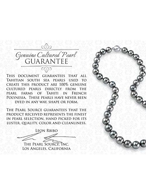 THE PEARL SOURCE Genuine Tahitian South Sea Cultured Pearl Sydney Pendant Necklace for Women