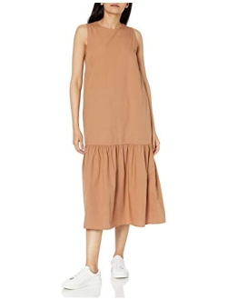 Women's Ilana Loose Sleeveless Wide-Hem Poplin Maxi Dress