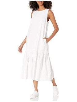 Women's Ilana Loose Sleeveless Wide-Hem Poplin Maxi Dress