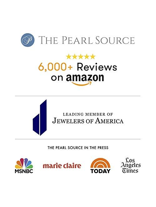 THE PEARL SOURCE 8-9mm Genuine Black Tahitian South Sea Cultured Pearl Zara Earrings for Women