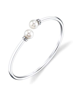 8-9mm Genuine Freshwater Cultured Pearl Jackie Bracelet for Women