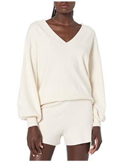 Women's Mia Bell Sleeve V-Neck Supersoft Sweater