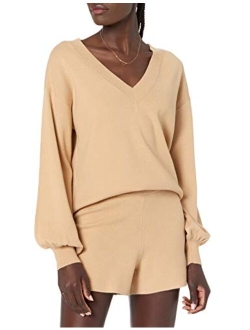 Women's Mia Bell Sleeve V-Neck Supersoft Sweater