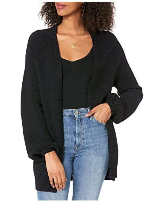 The Drop Women's Mirabelle Long Bell Sleeve Open Front Cozy Cardigan