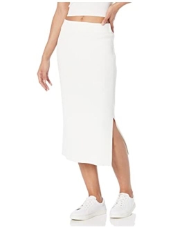 Women's Vera Slim Side Slit Midi Sweater Skirt