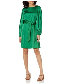 Women's @shopdandy Belted Silky Stretch Dress