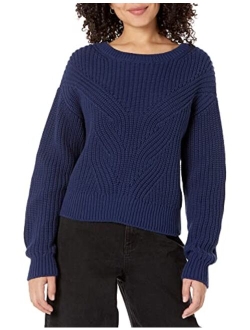 Women's Selena Cable Front Cropped Sweater