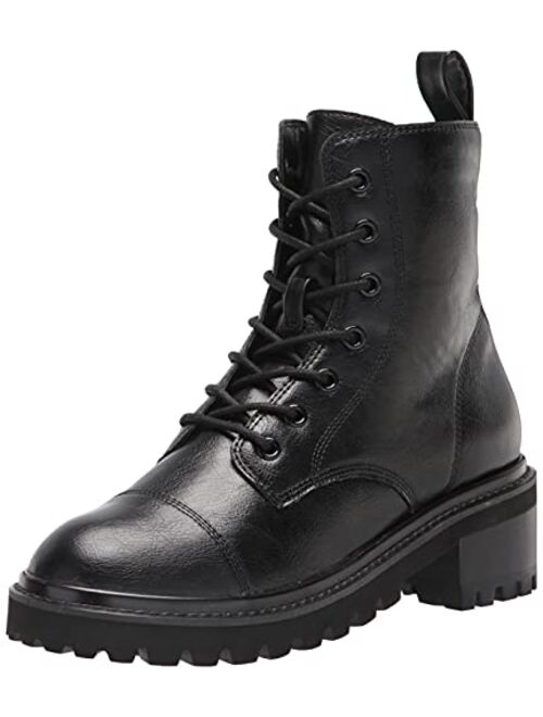 The Drop Women's Sparta Chunky Sole Lace Up Combat Boot