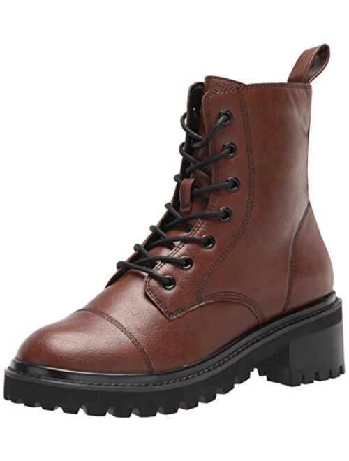 The Drop Women's Sparta Chunky Sole Lace Up Combat Boot