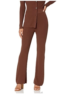 Women's Ellison Rib Flare Leg Sweater Pant