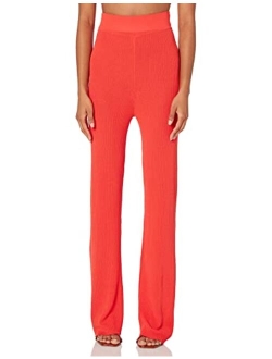 Women's Ellison Rib Flare Leg Sweater Pant